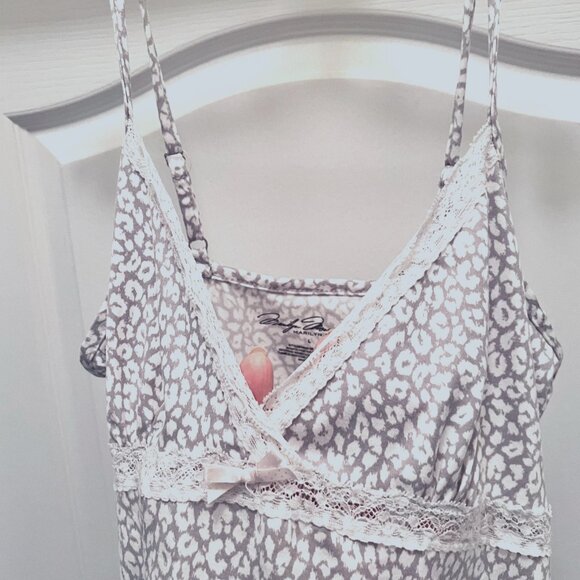 Merilyn Monroe 3 Piece Sleepwear Set-Women's Shorts, Cami & Rope-Sz. Lg-Gray & W - Picture 8 of 15